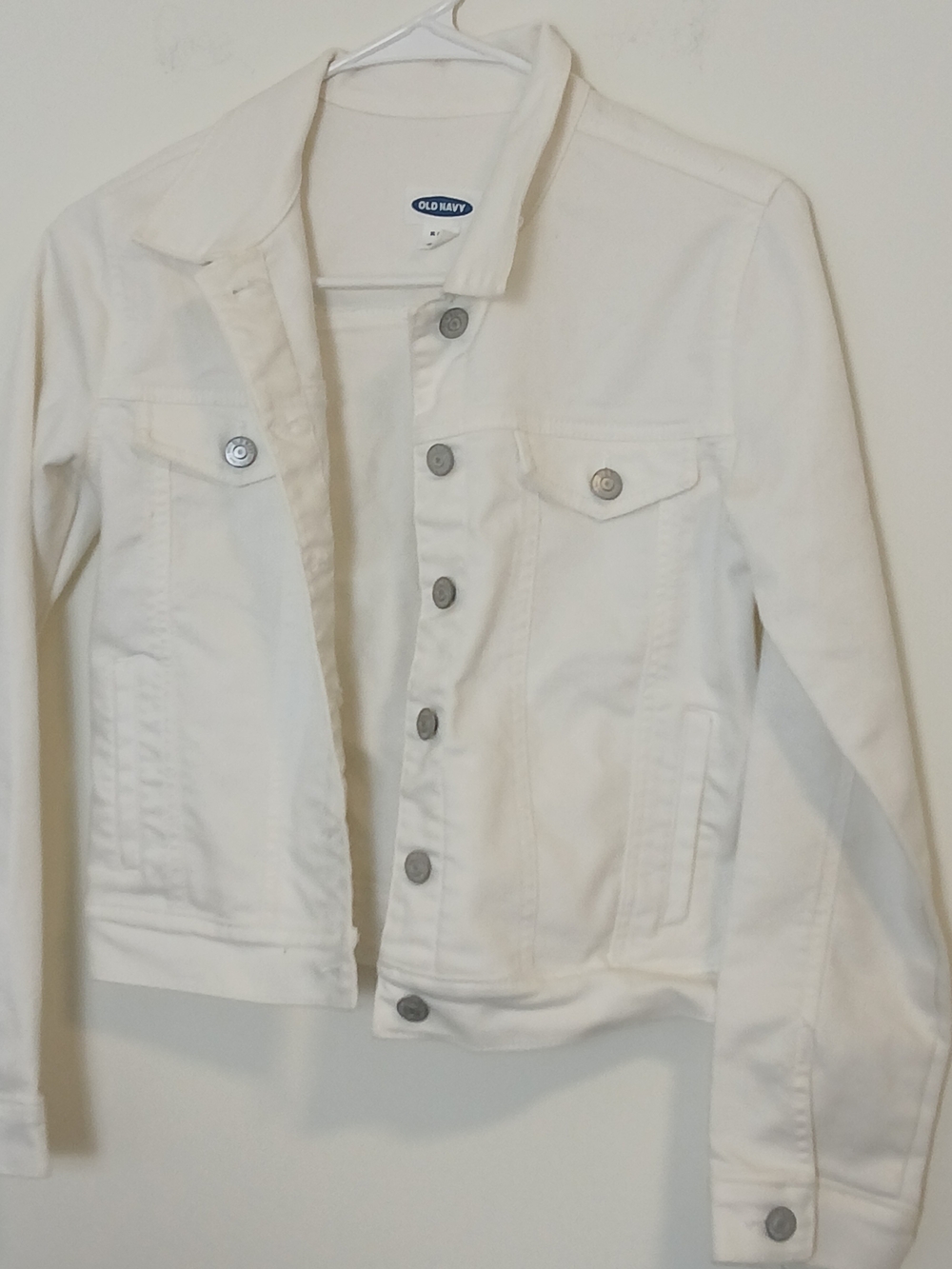 Old Navy White Denim Jean Jacket
